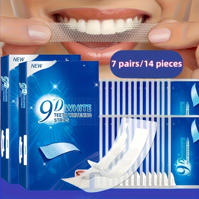 Teeth Whitening Near Me - 1 Box (14 Stück) 9D Zahnaufhellungs-Gel-Streifen,